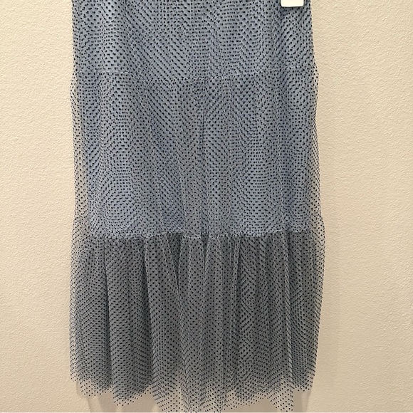 Akris Punto Layered Pin-Dot Tulle Tiered Maxi Skirt - Size 10 - Picture 5 of 10
